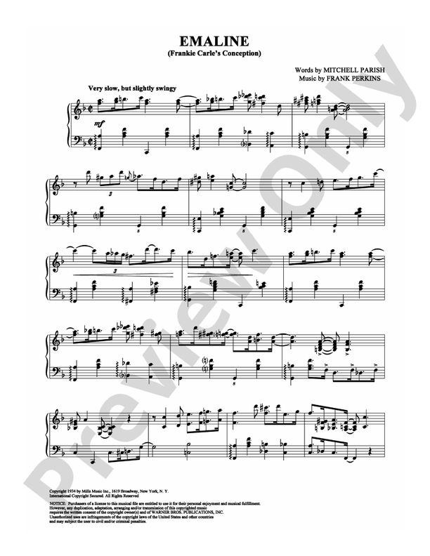 Emaline - Piano (Digital Download)