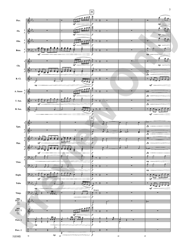 Woodlands Overture - Concert Band Conductor Score & Parts(Digital Download)