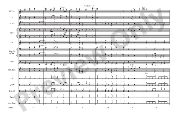 Hairspray Jam – Marching Band Conductor Score & Parts (Digital Download)