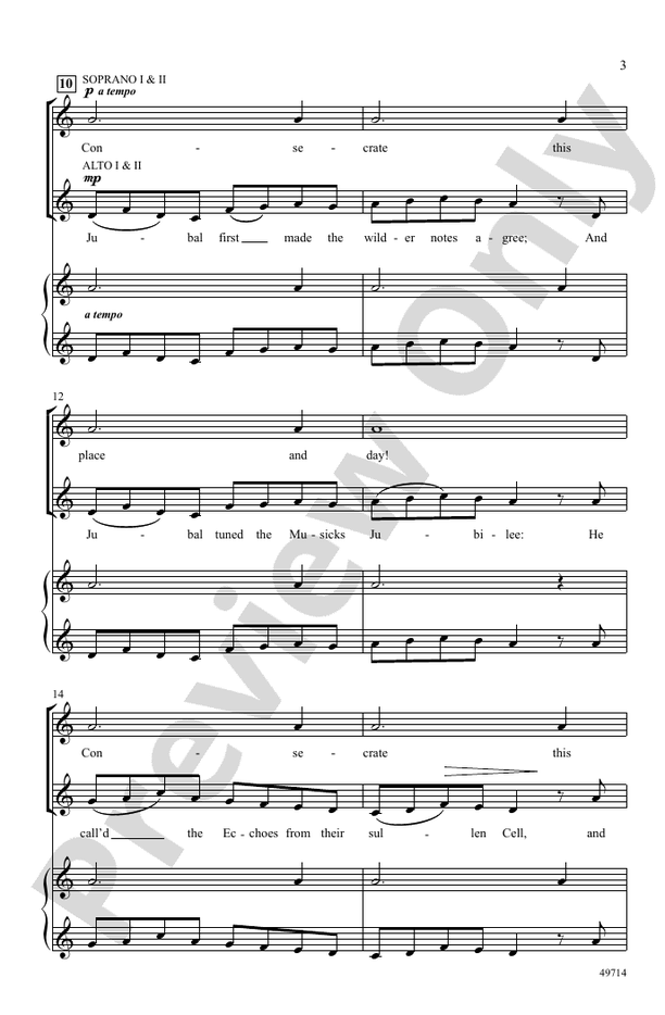 Musicks Empire - SSAA Choral Octavo (Digital Download)