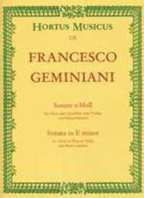 Geminiani - Sonata in Emin- Oboe or Flute or Violin & Basso Continuo Hortus Musicus BAHM178