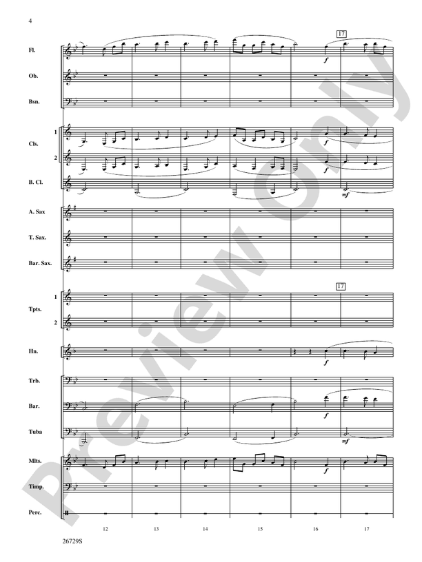 Away in a Manger - Concert Band Conductor Score & Parts (Digital Download)