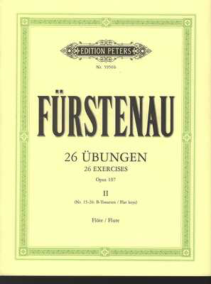 26 Advanced Exercises Op. 107 Vol. 2 - Anton Bernhard Furstenau - Flute Edition Peters