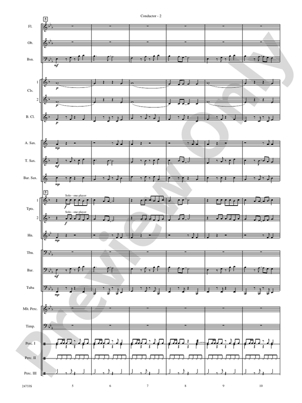 Hey Mon (Calypso) - Concert Band Conductor Score & Parts (Digital Download)