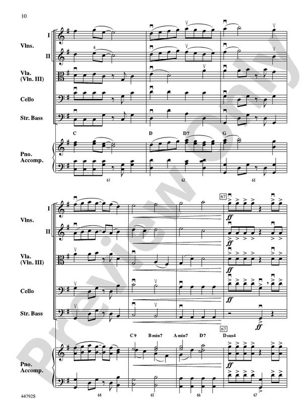 Wind Dancer - String Orchestra Conductor Score & Parts (Digital Download)