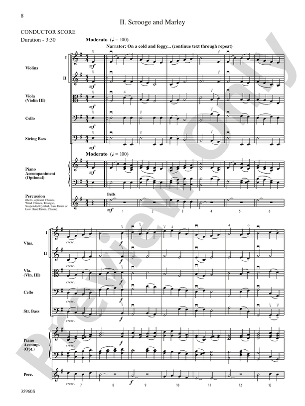 A Dickens Christmas Carol Suite – String Orchestra Conductor Score & Parts (Digital Download)
