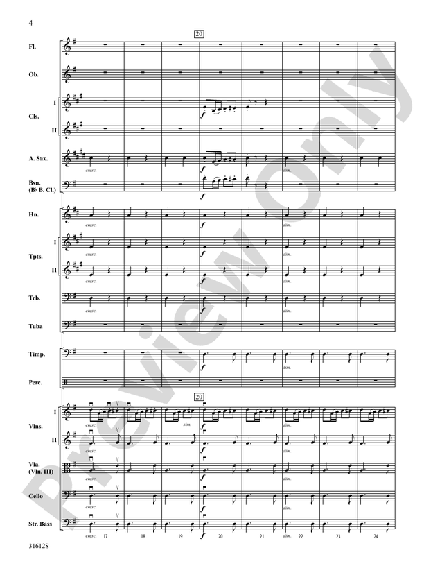 Pastoral Symphony (First Movement) – Full Orchestra Conductor Score & Parts (Digital Download)