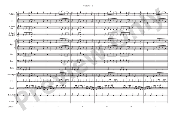 The Way I Are – Marching Band Conductor Score & Parts (Digital Download)