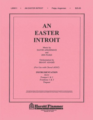 An Easter Introit - David Angerman|Jon Paige - Shawnee Press Brass Ensemble