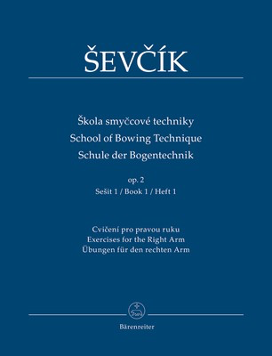 School of Bowing Technique Op. 2 Book 1 - Exercisers for the Right Arm - Otakar Sevcik - Violin Barenreiter
