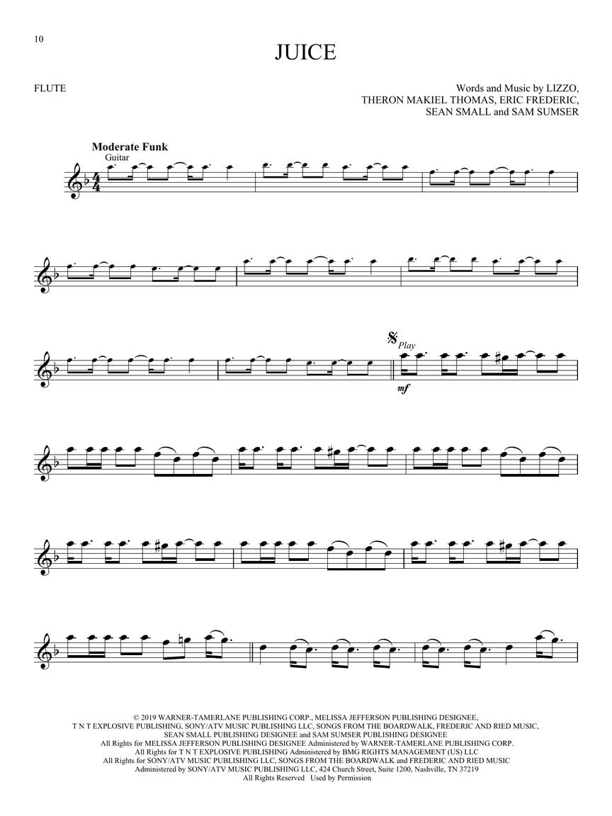 Lizzo - Cuz I Love You - Flute/Audio Access Online Hal Leonard 327753