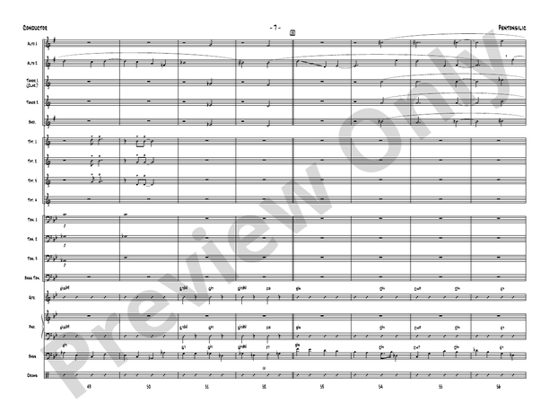 Pentonsilic – Jazz Ensemble Conductor Score & Parts (Digital Download)