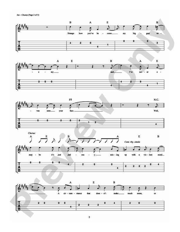 Chump - Easy Guitar (Digital Download)
