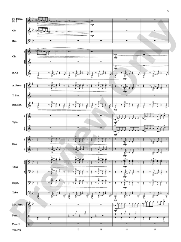 Gershwin Prelude Suite - Concert Band Conductor Score & Parts (Digital Download)