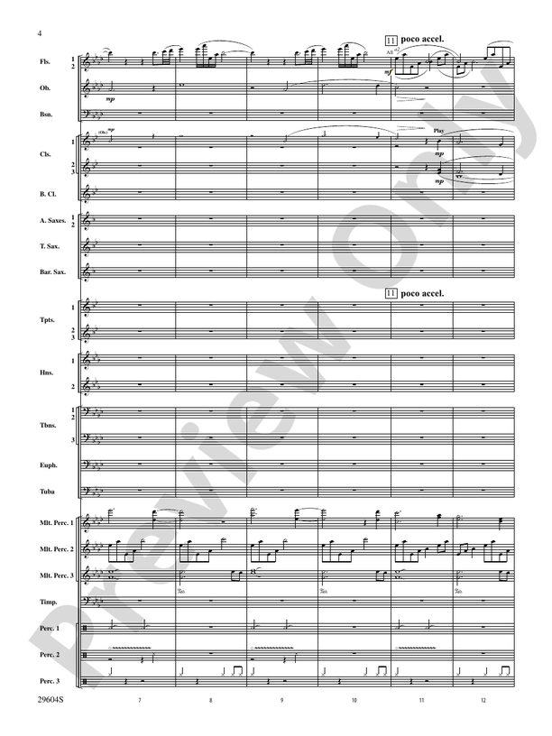 Glaciers - Concert Band Conductor Score & Parts (Digital Download)