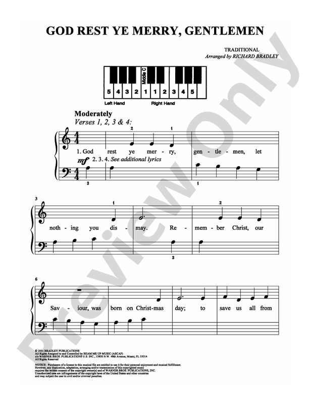 God Rest Ye Merry, Gentlemen - DSM-PS-0007585 - Easy Piano (Digital Download)