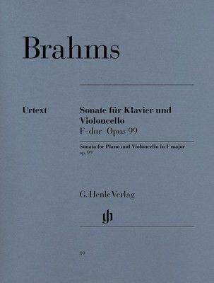 Cello Sonata in F Major Op 99 Vc/Pno