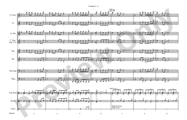 Grenade – Marching Band Conductor Score & Parts (Digital Download)