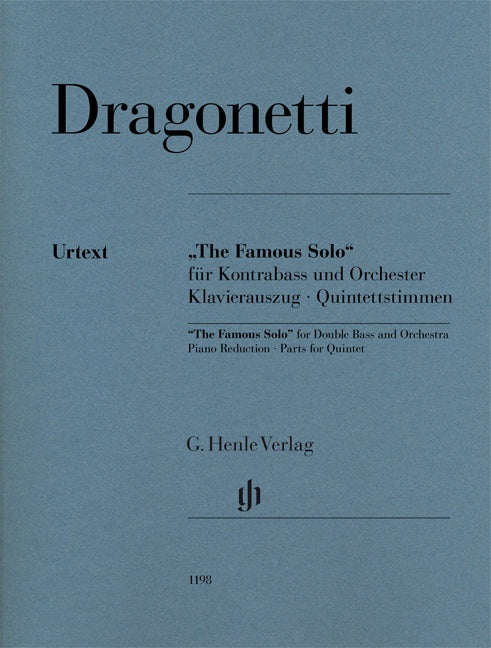 Famous Solo for Double Bass and Orchestra Db/Pno