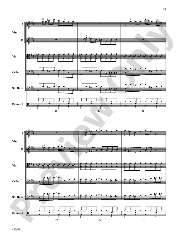 Rockin' 67 Blues - String Orchestra Conductor Score & Parts (Digital Download)