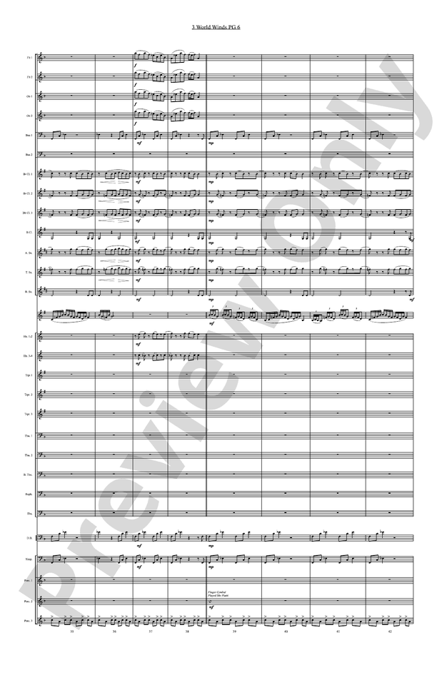 Three World Winds - Concert Band Conductor Score & Parts (Digital Download)