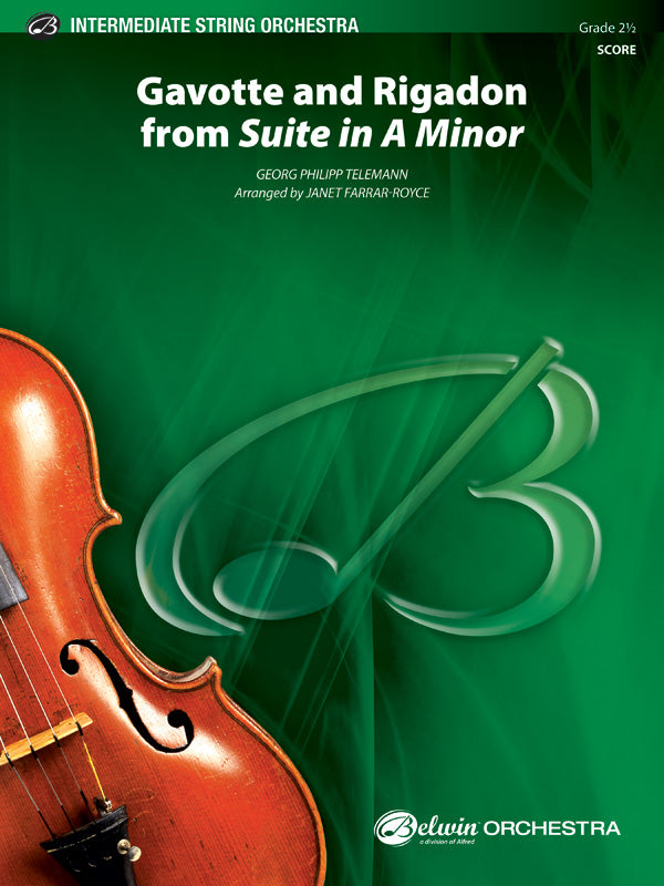 GAVOTTE & RIGADON FROM SUITE IN A MINOR SO GR2.5 TELEMANN GEORG PHILIPP