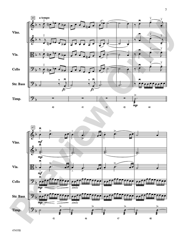 Symphony No. 2, Finale - String Orchestra Conductor Score & Parts (Digital Download)