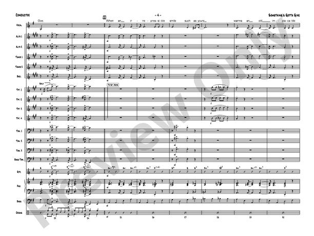 Something's Gotta Give - Jazz Ensemble Conductor Score & Parts(Digital Download)
