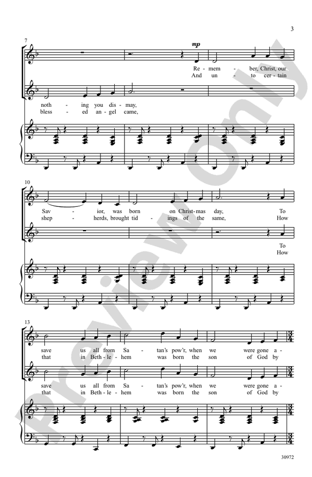God Rest You Merry, Gentlemen – 2-Part Choral Octavo (Digital Download)