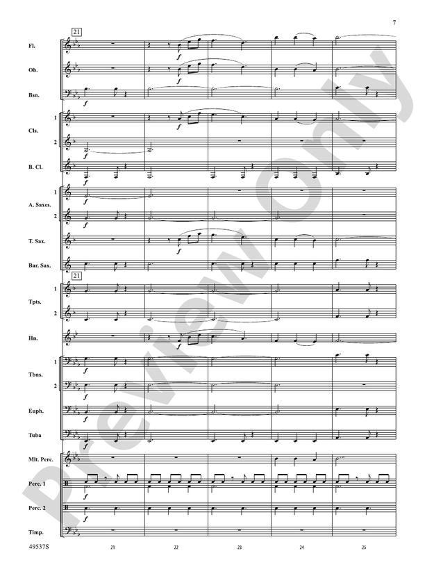 At the Edge of the Sea - Concert Band Conductor Score & Parts (Digital Download)