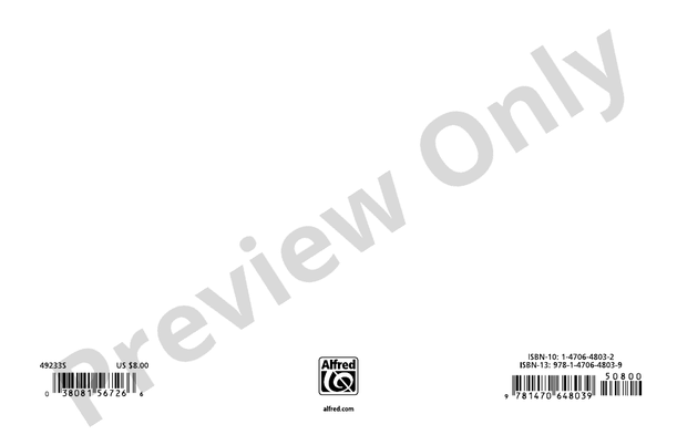 Leave the Door Open – Marching Band Conductor Score & Parts (Digital Download)