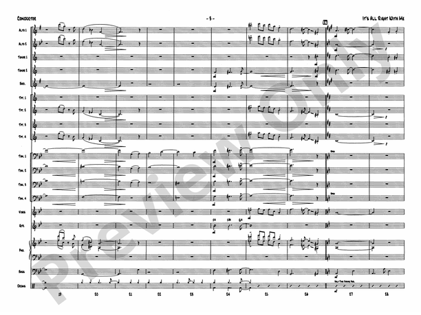 It's All Right with Me (Grade 5.5) - Jazz Ensemble Conductor Score & Parts (Digital Download)