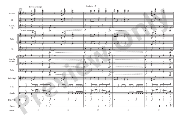 Hot N Cold (Arr. Doug Adams) – Marching Band Conductor Score & Parts (Digital Download)