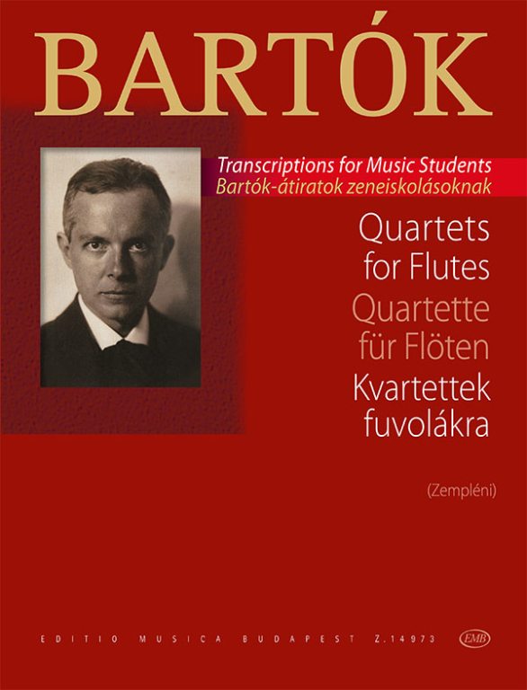 Bartok - Quartets - Flute Quartet Score/Parts EMB Z14973