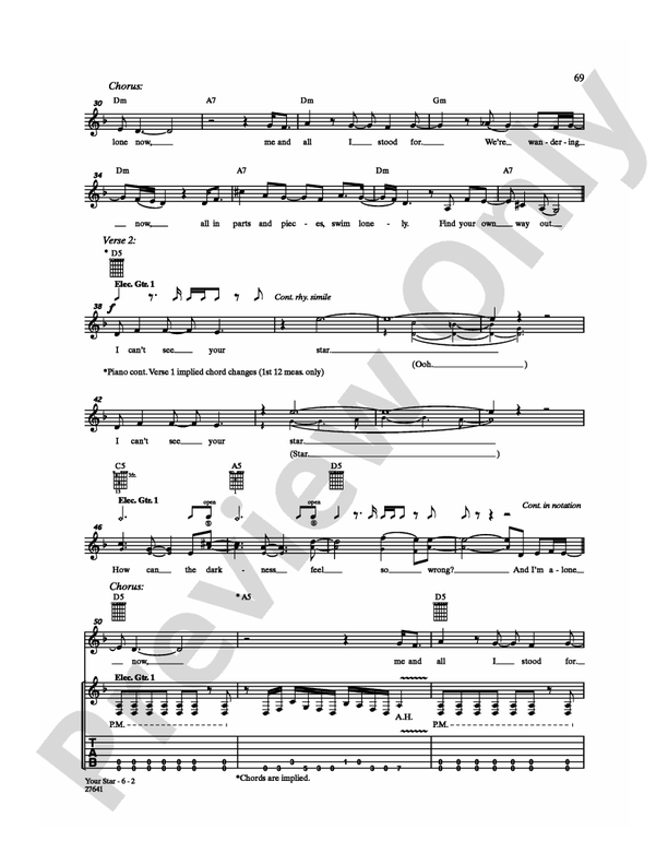 Your Star - Guitar TAB (Digital Download)