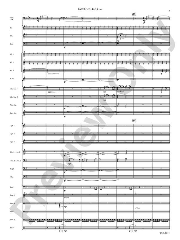 Paceline - Concert Band Conductor Score & Parts (Digital Download)