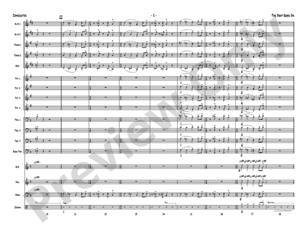 The Beat Goes On - Jazz Ensemble Conductor Score & Parts(Digital Download)