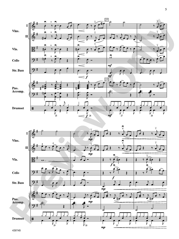 Road Trip to Rio – String Orchestra Conductor Score & Parts (Digital Download)