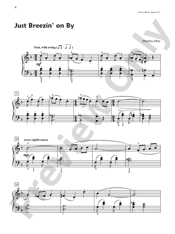 Premier Piano Course, Jazz, Rags & Blues 6 (Digital Download)