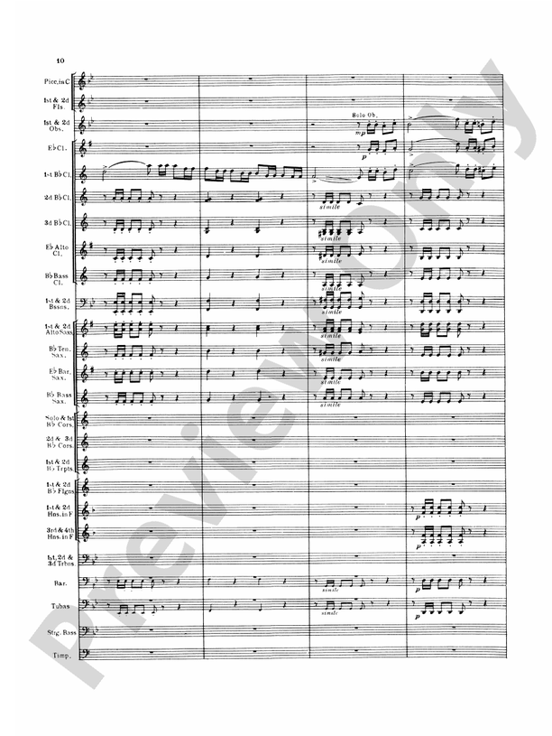 Italian in Algiers - Concert Band Conductor Score & Parts (Digital Download)