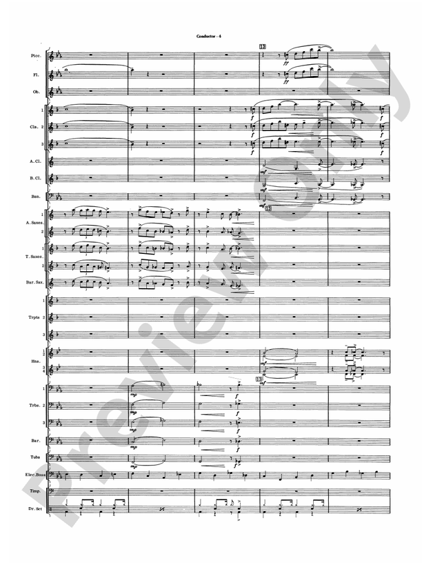 Five to Go - Concert Band Conductor Score & Parts (Digital Download)
