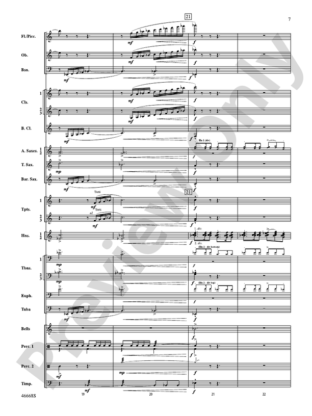 Skydance - Concert Band Conductor Score & Parts (Digital Download)