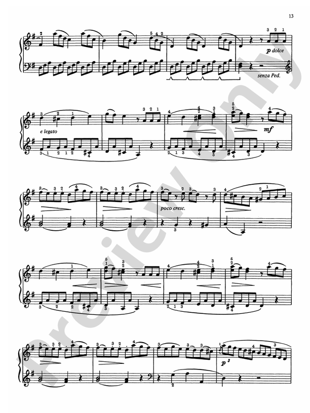 Beethoven - Beethoven: 13 of His Most Popular Piano Pieces - Piano (Digital Download)