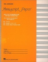 Deluxe Wirebound Super Premium Manuscript Paper - (Gold Cover) - Various Authors Hal Leonard