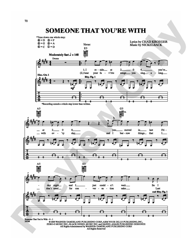 Someone That You're With - Guitar TAB (Digital Download)
