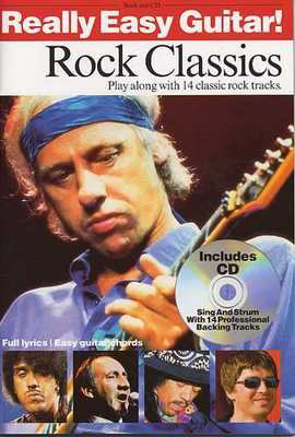 Really Easy Rock Classics Bk/Cd Chords/Gtr Tab -