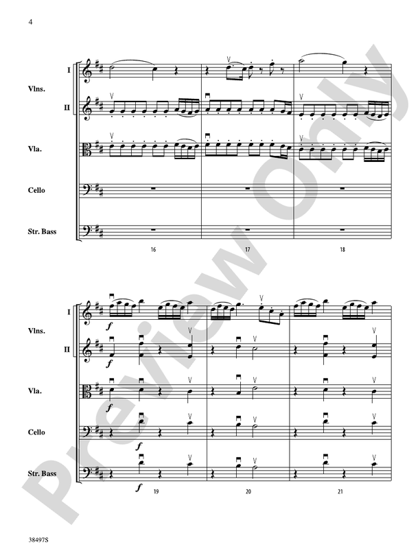 Symphony No. 38 – String Orchestra Conductor Score & Parts (Digital Download)