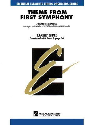 Theme from First Symphony - Johannes Brahms - Harvey S. Whistler|Herman Hummel Hal Leonard Score/Parts