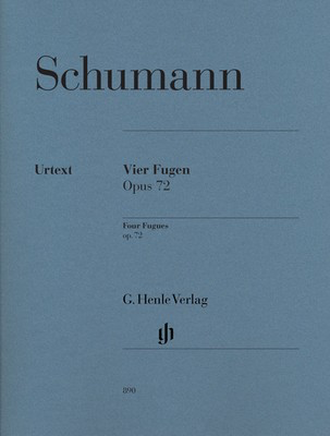 Fugues 4 Op 72 Urtext - Robert Schumann - Piano G. Henle Verlag Piano Solo
