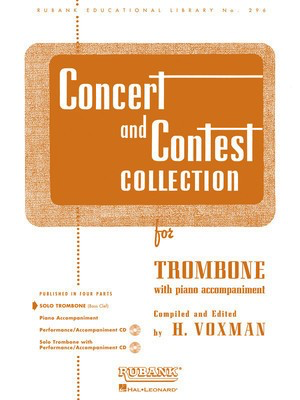 Concert and Contest Collection for Trombone - Solo Part - Various - Trombone Himie Voxman Rubank Publications